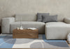 Forte Blue Grey White Half-Circles Geometric Area Rug - 5'3" x 7'5"|Carpette Forte bleue, grise et blanche à motif géométrique de demi-cercles - 5 pi 3 po x 7 pi 5 po