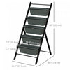Outsunny 5-tier Vertical Raised Garden Bed With 5 Planter Boxes, Grey|Outsunny Lit De Jardin Sureleve Vertical A 5 Etages, Gris