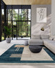 Sorelle Contemporary 5'1" x 7'7" Area Rug in Blue Indoor Area Rug | Tapis Contemporain Sorelle 5'1" x 7'7" en Bleu