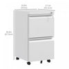 Vinsetto 2-drawer Vertical Filing Cabinet For Letter A4 Legal Size|Vinsetto Classeur Vertical A 2 Tiroirs Pour Lettre A4 Format Legal