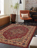 Elara Traditional 9'3" x 12'6" Area Rug in Red Indoor Area Rug | Tapis Traditionnel Elara 9'3" x 12'6" en Rouge