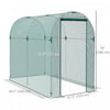 Outsunny 4' X 8' Plant Protection Tent Crop Cage With Door, Green|Outsunny Cage De Culture, Tente De Protection Des Plantes De 4' X 8', Vert