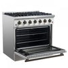 Forno Galiano 36-inch Gas Range in White, 5.36 cu.ft. - FFSGS6244-36WHT | Cuisiniere a gaz Galiano de 36 po en blanc, 5,36 pi³ - FFSGS6244-36WHT