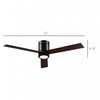 Homcom 3 Speed Mount Ceiling Fan With LED Light|Homcom Ventilateur De Plafond A 3 Vitesses Avec Lumiere LED