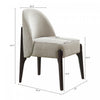 Oslo Contemporary Modern Chenille Wood Side Chair in Taupe - Set of 2 | Chaise laterale contemporaine moderne Oslo en bois et chenille taupe - Lot de 2