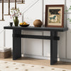 Emma 59.25" Farmhouse Style Sofa Table for Entryway - Black | Console de style maison de campagne Emma 150 cm pour entrée - noire