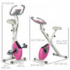 Soozier Foldable Exercise Bike With 8-level Magnetic Resistance, Pink|Soozier Velo D'exercice Pliable Avec Resistance Magnetique A 8 Niveaux, Rose