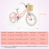 Prorider 14" Kid's Bike With Training Wheels Adjustable Handlebar Seat Handbrake Pink