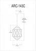 Dainolite Archello 3 Light Chandelier Matte White Vintage Bronze Accents Lamp|Lustre Archello de Dainolite à fini blanc mat avec touches bronze rétro et 3 ampoules