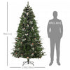 Homcom 7ft Artificial Christmas Tree With 986 Branch Tips|Homcom Arbre De Noel Artificiel De 7 Pieds Avec 986 Branches