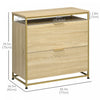 Vinsetto Lateral Filing Cabinet With Hanging Bars For Letter Size|Vinsetto Classeur Avec Barres De Suspension Pour Format Lettre