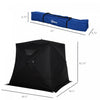Outsunny 4-person Insulated Ice Fishing Tent, Portable Ice Fishing Shelter With Ventilation Windows,|Abri De Tente De Peche Sur Glace Portable Outsunny Pour 4 Personnes Avec Fenetres De Ventilation Ave