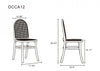 Paragon Industry Chic Cane Back Wood Upholstered Dining Chair in Oatmeal - Set of 4 | Chaise de salle a manger Paragon Industry Chic avec dossier en cannage et assise rembourree en bois, coloris flocon d’avoine - Lot de 4