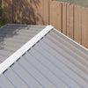 Outsunny 8'x7' Outdoor Storage Shed Garden Shed W/ Lock, Light Grey|Outsunny Abri De Jardin 8'x7' Avec Serrure Et Cadre De Sol, Gris Clair