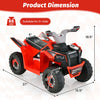 Costway Kids Ride On Atv 4 Wheeler Quad Toy Car 6v Battery Powered Motorized Toy Red