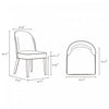 Hillman Modern Wood Upholstered Dining Chair in Blue - Set of 4 | Chaise de salle a manger moderne en bois Hillman avec revetement bleu - Lot de 4