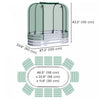 Outsunny Galvanized Raised Garden Bed With Crop Cage, Metal Planter Box