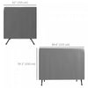 Outsunny 3-seater Patio Swing Cover, 85" X 61" X 59", Dark Grey