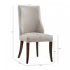 Connie Modern 6-Piece Dining Chair Set in Light Gray | Ensemble de 6 chaises de salle a manger Connie Modern en gris clair