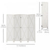 Homcom 5.6ft 4-panel Wooden Room Divider With Foldable Design|Homcom Separateur De Piece En Bois A 4 Panneaux De 5.6" Pliable