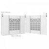 Outsunny Instant Canopy Sidewalls With Windows And Doors, For 10' X 10' Or 10' X 20' Pop Up Canopy, |Outsunny Parois Laterales D'auvent Instantane Avec Fenetres Et Portes, Pour Auvent Pop-up De 10' X 1