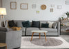 Solace Soft Low-Pile Grey White Merging Circles Area Rug - 7'10" x 10'6"|Carpette à poil court doux Solace grise et blanche à motif de cercles qui fusionnent - 7 pi 10 po x 10 pi 6 po
