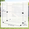 Pawhut 39"L Dog Agility Training Equipment for Large Medium Small Dog, 4 PCS Adjustable Height Hurdles for Agility Training, Obstacle Course Starter Kit, 4.5KG Net Wight, White