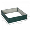 Outsunny 4' X 4' X 1' Raised Garden Bed Box With Weatherized Steel Frame For Vegetables, Flowers, & |Outsunny Parterre De Fleur Carre Potager De Jardin Jardinieres Bac A Fleurs Panneaux Modulables En A