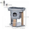 Pawhut Cat Tree, Small Cat Tower With Perch, Scratching Post, Cat Condo, Toy Ball For Kitty, Indoor |Pawhut Arbre A Chat, Petite Tour Pour Chat Avec Perchoir, Arbre A Chat, Condo Pour Chat, Balle Jouet
