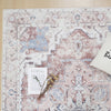 Aqua Rustic Washable Non-slip Low Pile Area Rug 8'x10' | Tapis Rustique Lavable Et Antiderapant A Poils Ras 8'x10'