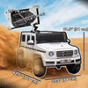 Aosom 12v Electric Car For Kids, Mercedes Benz G500 Licensed Battery Powered Kids Ride On Car With Remote Control, Music, Lights, Mp3, Suspension Wheels For 37-96 Months, White