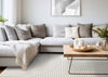 Forte White Grey Curved Arches Indoor Area Rug - 2'7" x 4'11"|Carpette Forte blanche et grise à motif d’arches courbées pour l’intérieur - 2 pi 7 po x 4 pi 11 po