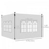 Outsunny Side Panels With Windows For 9.8' X 9.8' Or 9.8' X 13.1' Pop Up Canopy, 2 Pack Sidewalls Re|Outsunny 2 Panneaux Lateraux Avec Fenetres Pour Auvent Escamotable De 9,8' X 9,8' Ou 9,8' X 13,1', P