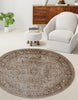 Selena Traditional 5'0" x 5'0" Area Rug in Grey Indoor Area Rug | Tapis Traditionnel Selena 5'0" x 5'0" en Gris
