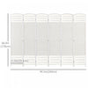 Homcom 6 Panel Folding Room Divider 5.6 Ft Privacy Screen|Homcom Separateur De Piece Pliable A 6 Panneaux De 5,6 Pi