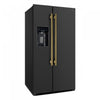 Forno Salerno 36-inch Side-by-Side Refrigerator in Black, 20 cu.ft. - FFRBI1844-36BLK | Refrigerateur cote a cote Salerno de 36 po, noir, 20 pi³ – FFRBI1844-36BLK