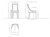 Grand Traditional Wood Upholstered Dining Chair in Light Gray - Set of 4 | Grand fauteuil de salle a manger traditionnel en bois avec revetement en tissu gris clair - Lot de 4