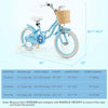 Prorider 16" Kid's Bike With Training Wheels Adjustable Handlebar Seat Handbrake Blue