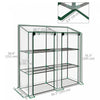 Outsunny Mini Greenhouse With 3 Tier 6 Shelves Portable Green House, Clear|Outsunny Mini Serre Avec 3 Etages 6 Etageres Serre Portable, Transparent