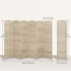 HOMCOM 6 Ft Folding Room Divider, Privacy Screen for Home Office Bedroom