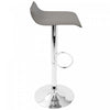 LumiSource Ale Grey Fabric Contemporary Adjustable Height Barstool with Swivel - Set of 2|Tabouret pivotant contemporain Ale à hauteur réglable en tissu gris - ensemble de 2