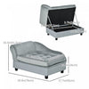 Pawhut Pet Sofa Dog Couch Chaise Lounge Pet Bed With Storage Function Small Sized Dog Various Cat Sp|Canape Chien Chat Sur Pied Avec Coffre De Rangement Style Moderne Coussin D'assise Amovible Grand Co