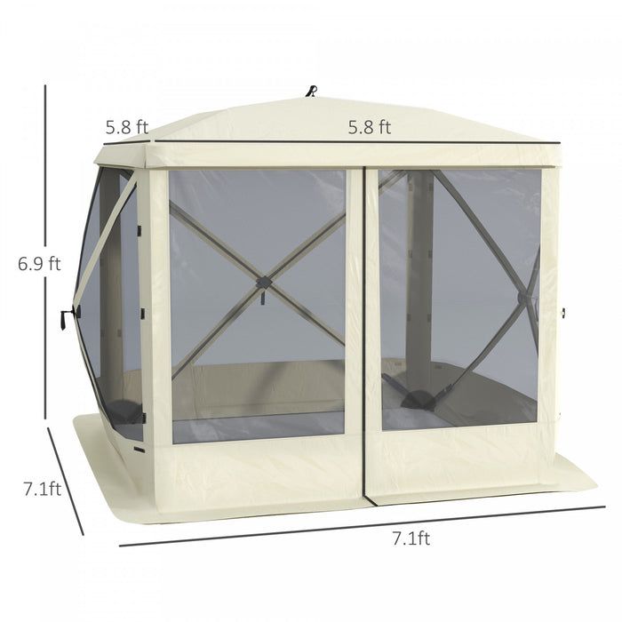 Outsunny Pop-up Screen House Gazebo Camping Outdoor Instant Setup Tent