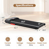 Superfit Walking Pad 2.5hp Under Desk Treadmill With Remote Control App-enabled For Home
