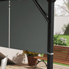 Outsunny 2 Pcs 16 X 4ft Pergola Shade, Uv Protection Pergola Canopy, Dark Grey