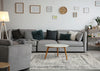 Kylie Grey Faded Borders Rug, 5'1" x 7'7" Indoor Area Rug | Tapis Kylie bordures gris delave, 5'1" x 7'7"