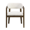 Sophia Dining Arm Chair with Rubberwood Frame Set of 2,Walnut Dining Chair | Sophia Ensemble de 2 chaises de salle a manger avec accoudoirs et structure en bois de caoutchouc, noyer