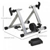 Soozier Bike Trainer Magnetic Bicycle Stand Indoor Exerciser W/ Quick Release Skewer, 5 Levels Resis|Soozier Support D'entrainement De Velo Magnetique Pour Velo D'interieur Avec 5 Niveaux De Resistance