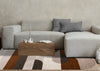 Marley Geometric Curves Taupe Oxblood Area Rug - 7'10" x 10'6"|Carpette Marley taupe et rouge sang-de-bœuf à motif de courbes géométriques - 7 pi 10 po x 10 pi 6 po