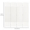 Homcom 4 Panel Folding Room Divider 5.6 Ft Privacy Screen Panel|Homcom Panneau De Separation De Piece Pliant A 4 Panneaux De 5,6 Pi